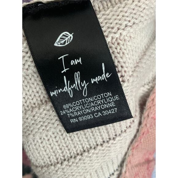 NWT NIC+ZOE Autumn Bloom Ribbed Sweater NWT Size Large $160‎ - Picture 5 of 7